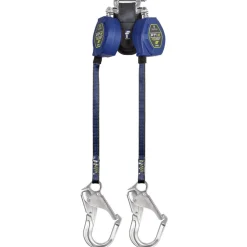 FallTech 8' EdgeCore FT-X Class 2 LE SRL, Twin-leg with Aluminum Rebar Hooks 84108TP5