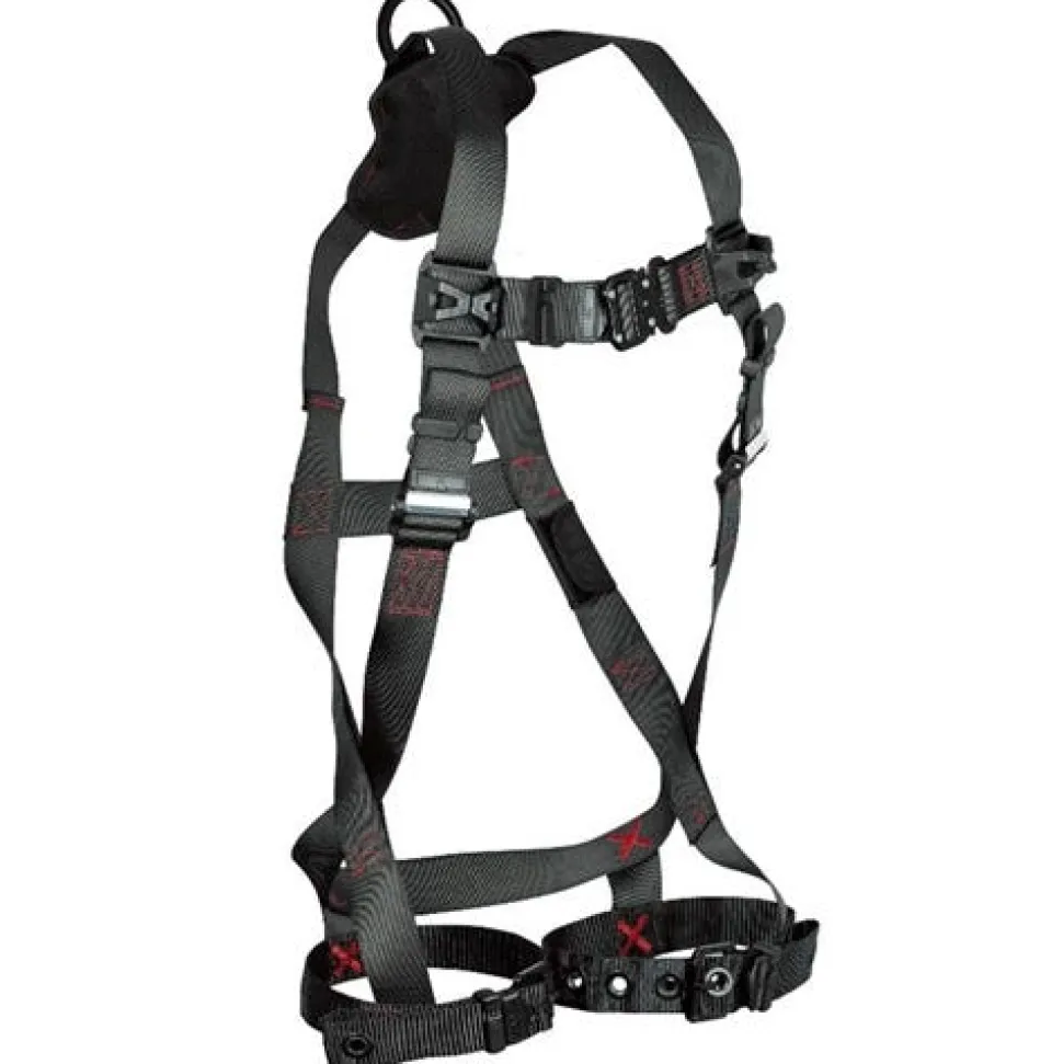 FallTech FT-IRON Back D-Ring Full Body Harness Quick Connect Legs - 2XL/3XL, 81432X3X