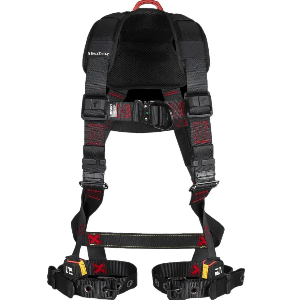 FallTech FT-Iron 2D Climbing Non-Belted Full Body Harness, Tongue Buckle Leg Adjustments SMALL 8143BFDS