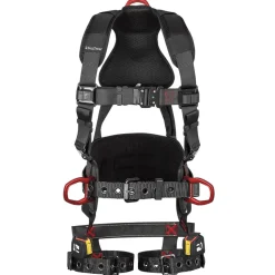 FallTech FT-Iron 3D Construction Belted Full Body Harness, Tongue Buckle Leg Adjustment - Small/Medium 8144SM