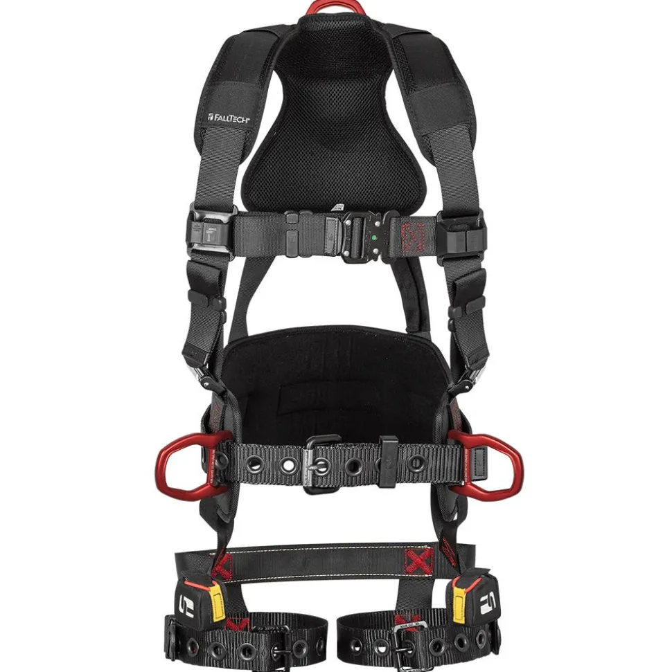 FallTech FT-Iron 3D Construction Belted Full Body Harness, Tongue Buckle Leg Adjustment - Small/Medium 8144SM