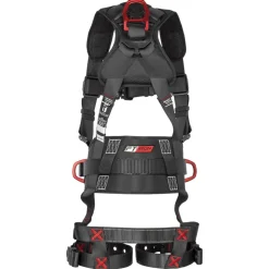 FallTech FT-Iron 3D Construction Belted Full Body Harness, Tongue Buckle Leg Adjustment - Small/Medium 8144SM