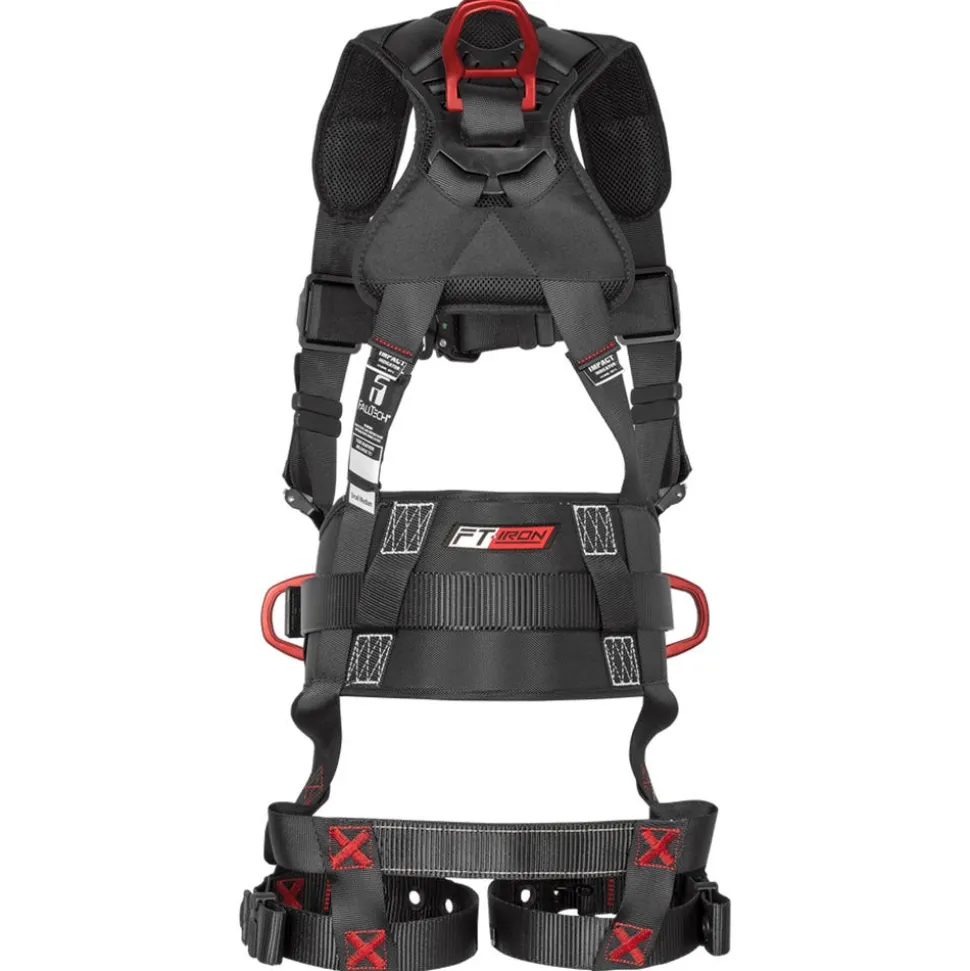 FallTech FT-Iron 3D Construction Belted Full Body Harness, Tongue Buckle Leg Adjustment - Small/Medium 8144SM