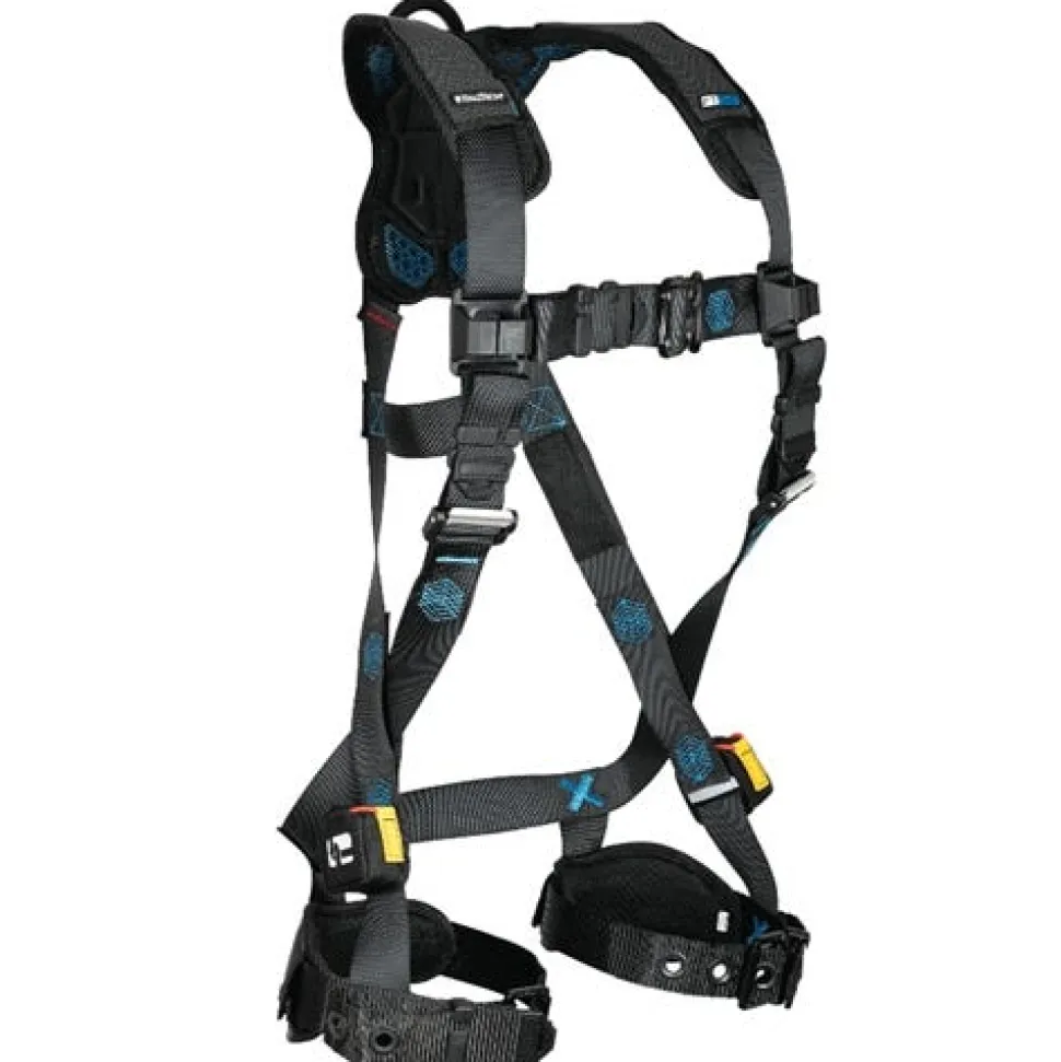 FallTech FT-One 1D Standard Non-belted Full Body Harness, Tongue Buckle Leg Adjustments 8128B