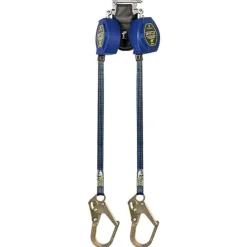 FallTech 6' FT-X EdgeCore Class 2 Personal SRL-P, Twin-Leg w/ Steel Mini Rebar Hooks 84106TP0