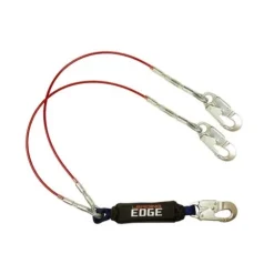 FallTech 6' Leading Edge Lanyard Y-Leg for 100% Tie-Off Aluminum Snap Hooks 8354LEYA