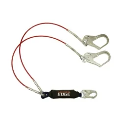 FallTech 6' Leading Edge Lanyard Y-Leg for 100% Tie-Off Steel Snap hook and Rebar Hooks 8354LEY3