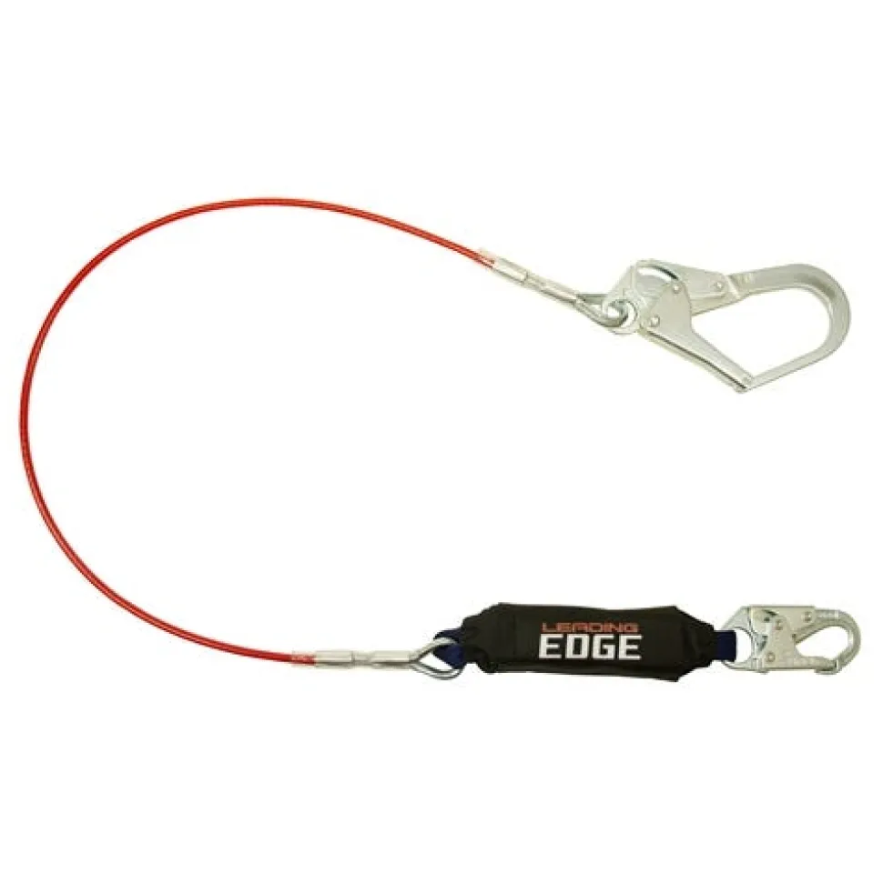 FallTech 6' Leading Edge Restraint Lanyard with Steel Snap hook and Rebar Hook 8354LE3