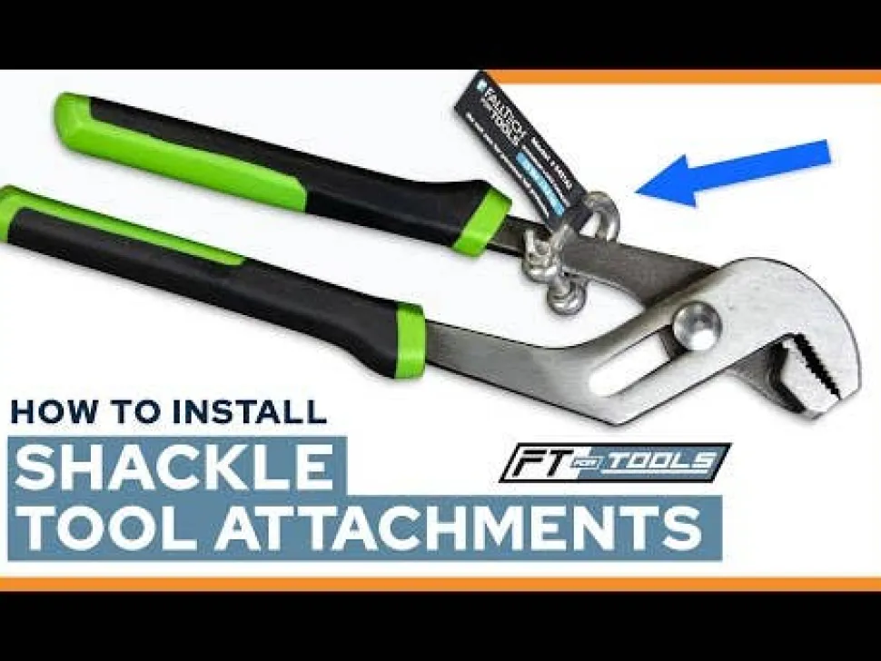 FallTech Shackle Tool Attachment, 0.8" x 1.5", 2/pack 5423A2