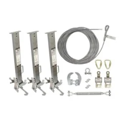FallTech SteelGrip Cable HLL System with Stanchions for 4" to 24" I-Beams 60310024
