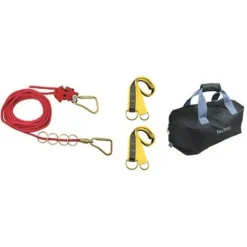 FallTech Temporary 75' Checkline 4 person Lifeline System 777075
