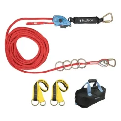 FallTech Temporary 100' 4-Person HLL Lifeline System 772100