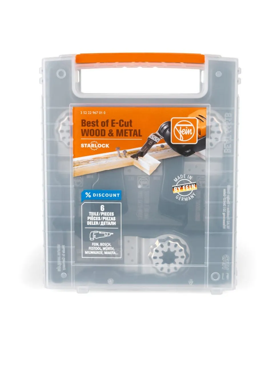 Fein Starlock Best of Wood & Metal Blade Kit 6pc 35222967010