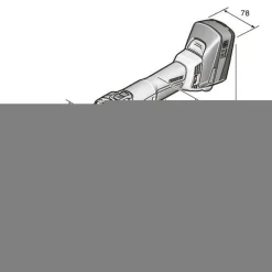 Fein 18V AmpShare AGSZ 18-90 LBL Cordless Long-Reach Die Grinder 71230661090