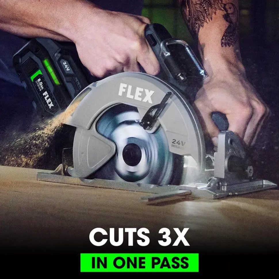 Flex 24V Circular Saw 7-1/4" Kit (8.0Ah) FX2141-1D