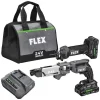 Flex 24V Drywall Screw Gun, AutoFeed Attachment & Cut-Out Tool Combo Kit (2.5Ah) FXM203-2A
