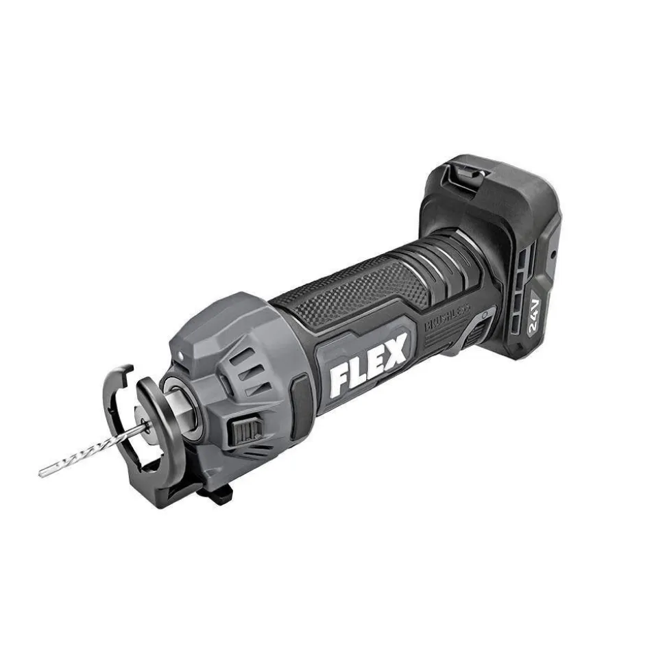 Flex 24V Drywall Screw Gun, AutoFeed Attachment & Cut-Out Tool Combo Kit (2.5Ah) FXM203-2A