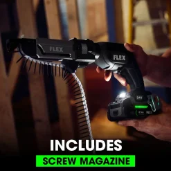Flex 24V Drywall Screw Gun w/ AutoFeed Attachment (Tool Only) FX1611-Z