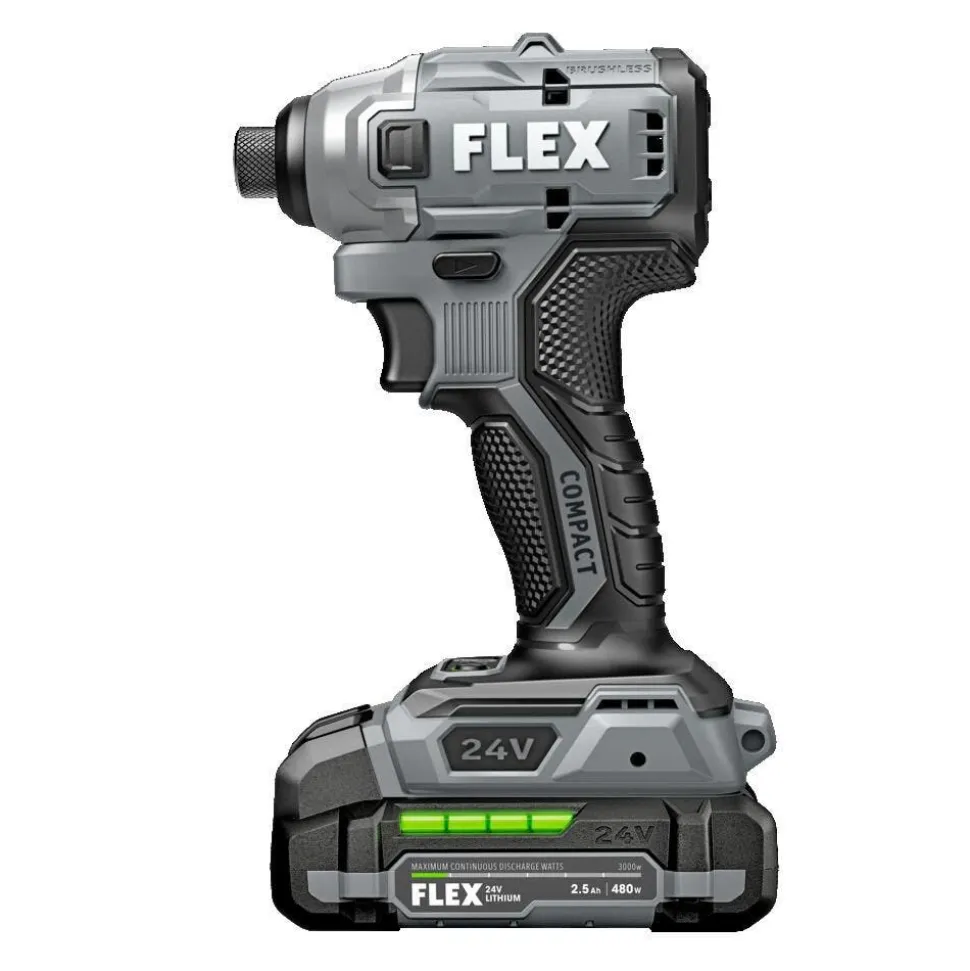 FLEX 24V 1/4" Hex Compact Impact Driver Kit FX1331-1A