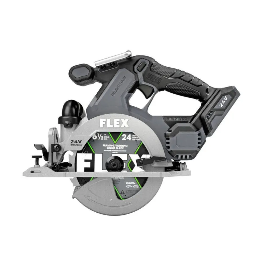 FLEX 24V 6-1/2" In Line Circular Saw - Bare Tool FX2131A-Z