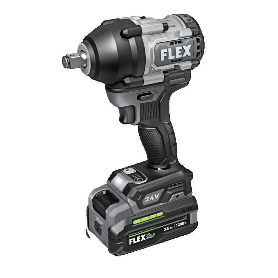 FLEX 24V 1/2" Mid Torque Impact Wrench Stacked-Lithium Kit FX1451-1F