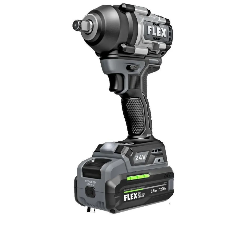 FLEX 24V 1/2" Mid Torque Impact Wrench Stacked-Lithium Kit FX1451-1F