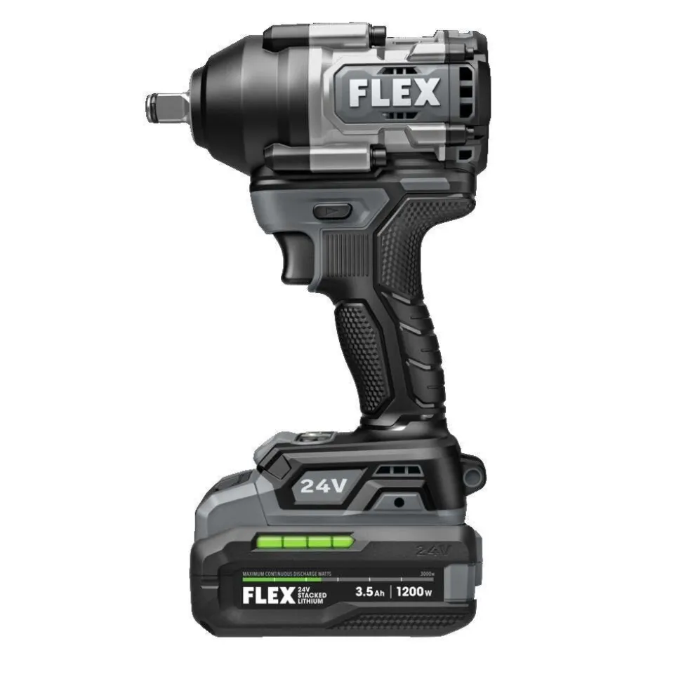 FLEX 24V 1/2" Mid Torque Impact Wrench Stacked-Lithium Kit FX1451-1F