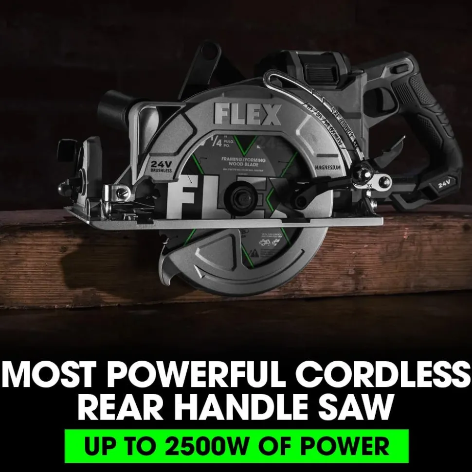 FLEX 24V Rear Handle Circular Saw 7-1/4" (Tool Only) FX2141R-Z