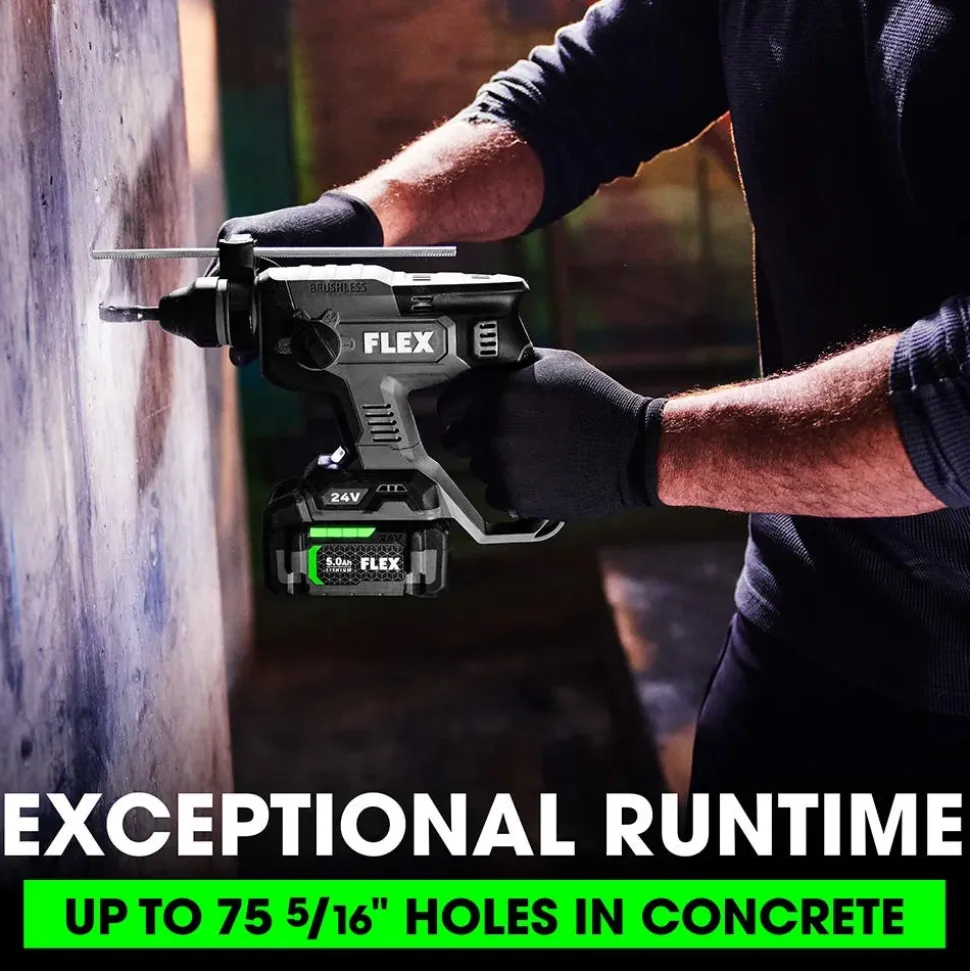 Flex 24V SDS-Plus 7/8" Rotary Hammer Drill (5.0Ah) Kit FX1531-1C
