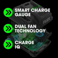 FLEX 24V Starter Kit - 2.5Ah Battery, 160W Fast Charger FX0411-1A