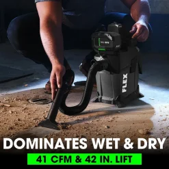 Flex 24V Wet/Dry Vacuum 1.6 Gallon (Tool Only) FX5221-Z