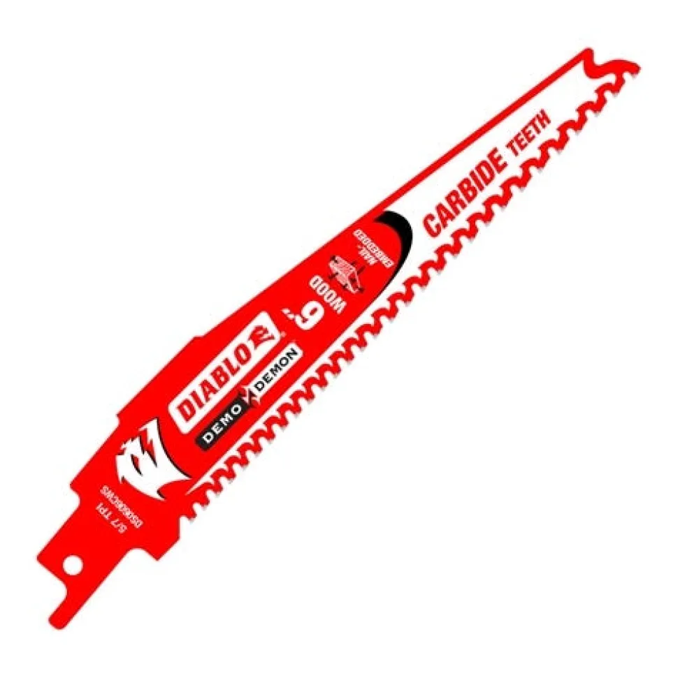 Freud Diablo 6 Demo Demon 6/9 TPI Carbide Reciprocating Saw Blade DS0606CWS