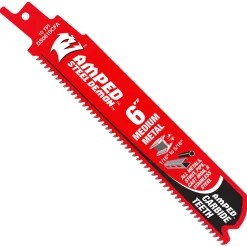 Freud Diablo Diablo 6" 10 TPI Steel Demon® Amped™ Medium Metal Carbide Reciprocating Saw Blade (3-Pack) DS0610CFA3