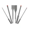 Freud Diablo 6 Piece SDS-PLUS Rebar Demon™ 4-Cutter Full Carbide Head Hammer Drill Bit & Chisel Set (6-Piece) DMAPL9930-S6