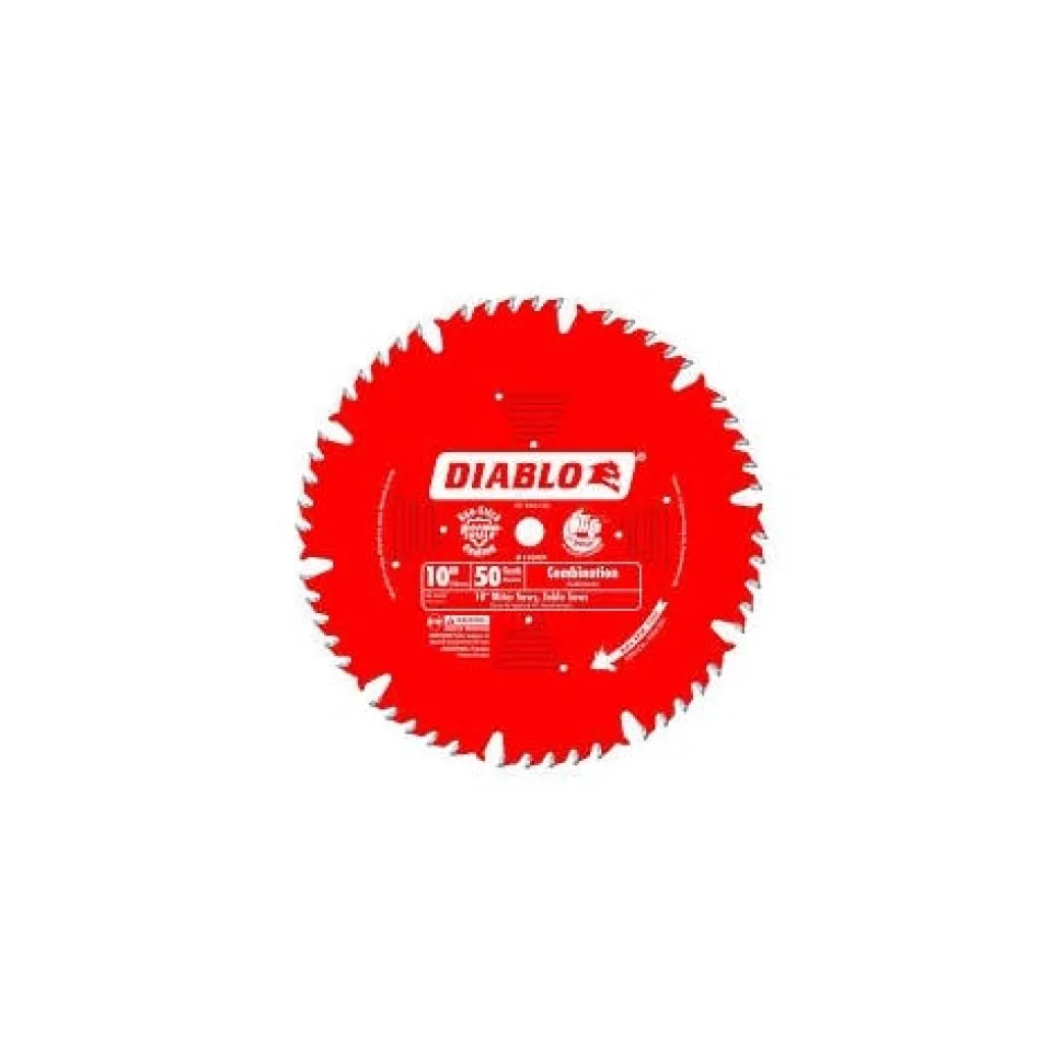 Freud Diablo 10" 50 Tooth Combination Circular Saw Blade D1050X