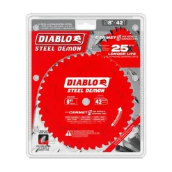 Freud Diablo 8" 42-Tooth Steel Demon Metals & Stainless Steel Cutting Circular Saw Blades Cermet II D0842CF