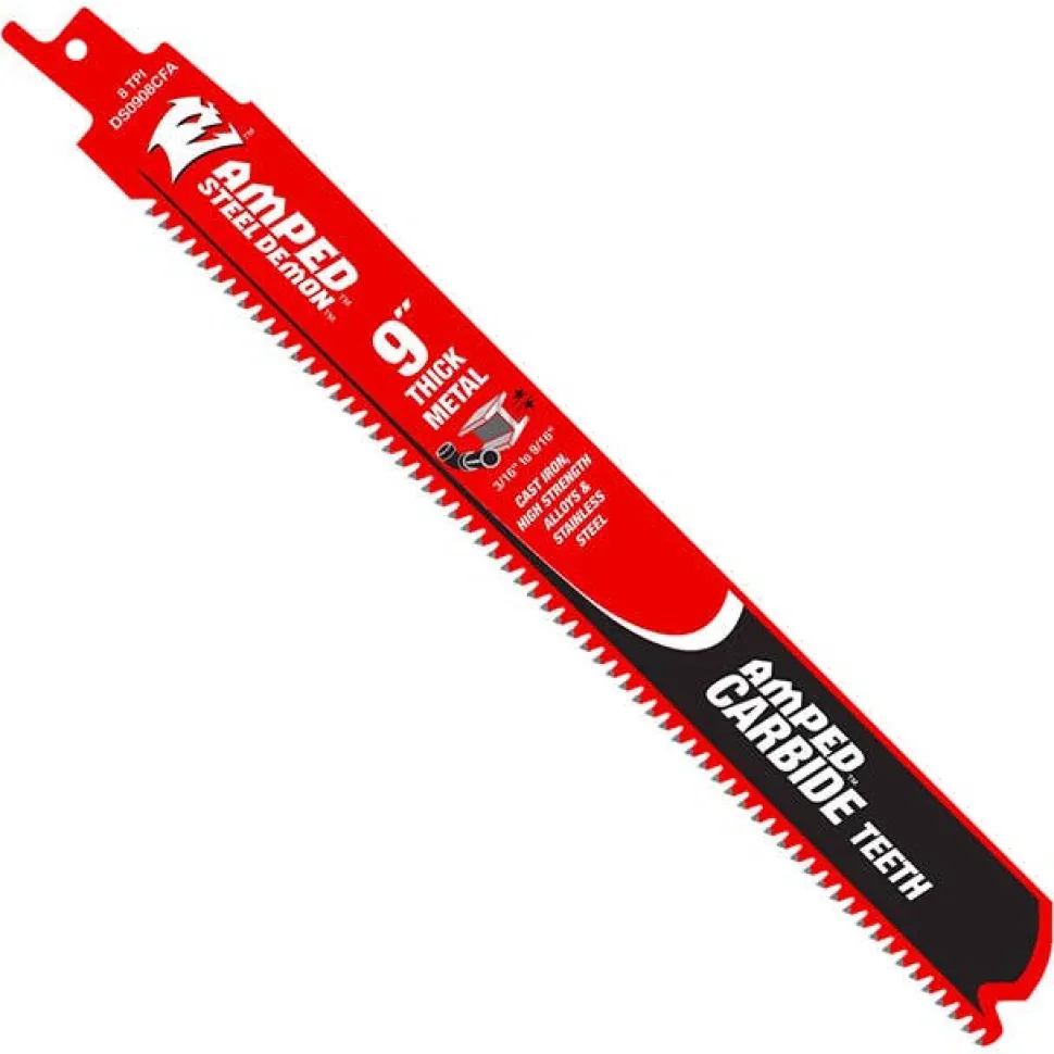 Freud Diablo 9" 8 TPI Steel Demon Amped Carbide Blades for Thick Metal Cutting DS0908CFA