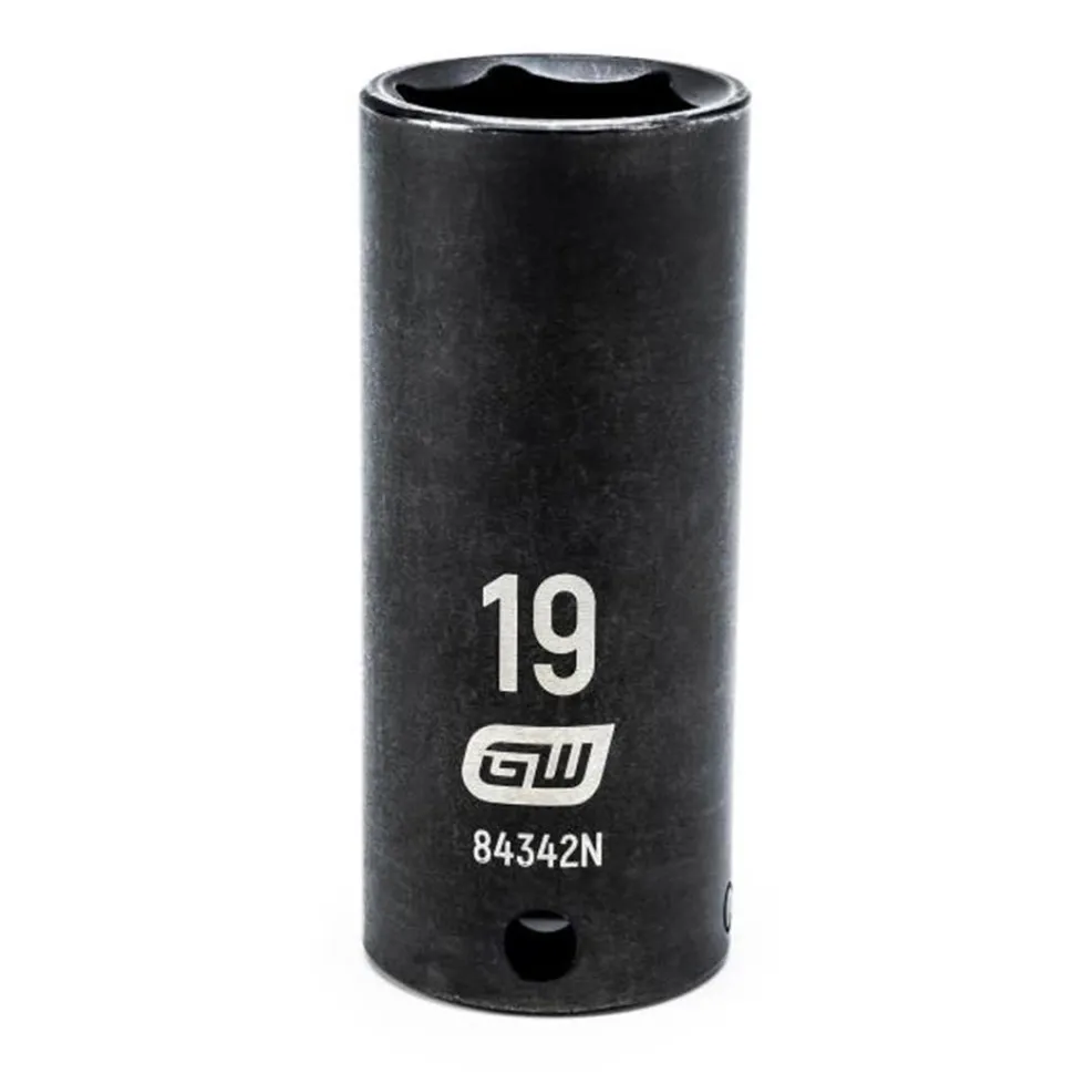 Gearwrench 3/8" Drive 6 Point Deep Impact Metric Socket 19mm 84342N