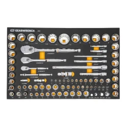Gearwrench MEGAMOD Mobile Rolling Tool Case w/ Modular Master Mechanics Tool Sets GWMP100 & GWMSPLR01 & GWMSBBS02 & 86528 & 86529