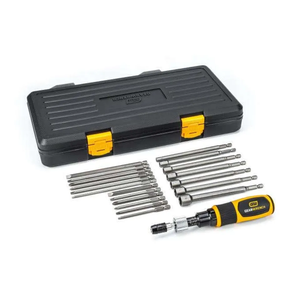 Gear Wrench 20 Pc. 1/4" Drive Torque Screwdriver Set 10-50 in/lbs 89620