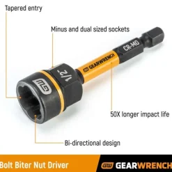 Gearwrench 16 Piece Bolt Biter Nut Extractor & Driver Set 86171