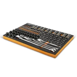 Gearwrench 97 Piece 1/4", 3/8", 1/2" Drive Bolt Biter Mechanics Tool Set w/ Foam Storage Tray GWMSBBS02