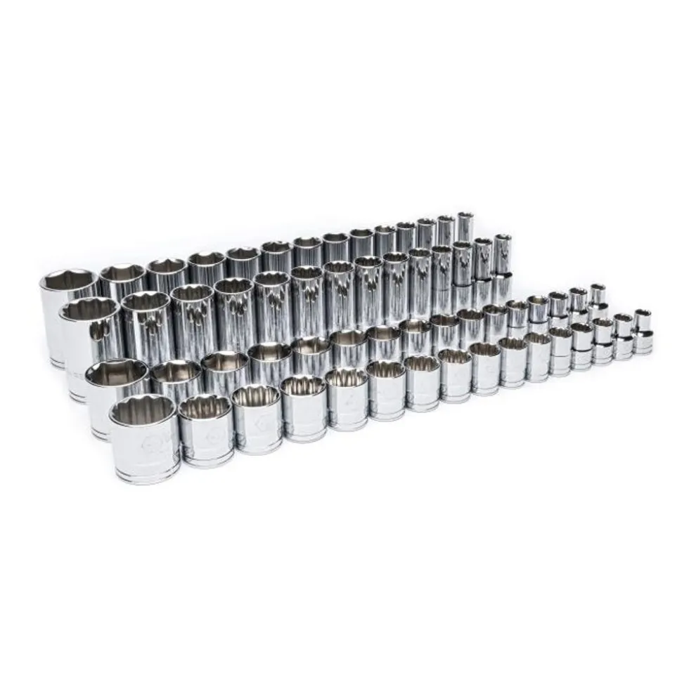 Gearwrench 60 Piece 1/2" Drive Master SAE Socket Set w/ Foam Storage Tray GWMSSKT12SAE