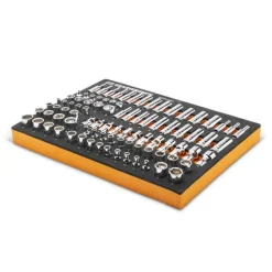 Gearwrench 89 Piece 1/4" Drive Master Metric Socket Set w/ Foam Storage Tray GWMSSKT14MM