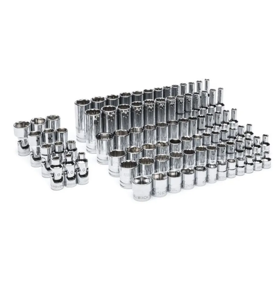 Gearwrench 89 Piece 1/4" Drive Master Metric Socket Set w/ Foam Storage Tray GWMSSKT14MM