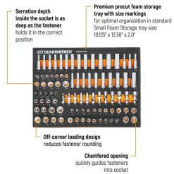 Gearwrench 89 Piece 1/4