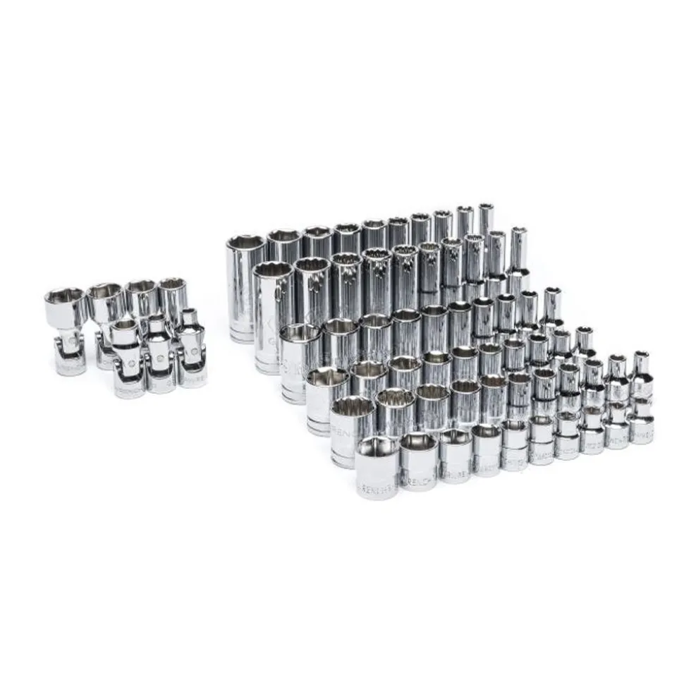 Gearwrench 67 Piece 1/2" Drive Master Metric Socket Set w/ Foam Storage Tray GWMSSKT12MM