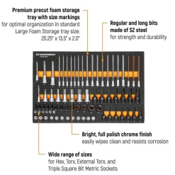 Gearwrench 74 Piece 1/4