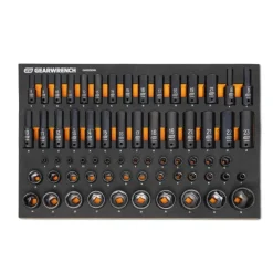 Gearwrench 66 Piece 1/4", 3/8", 1/2" Drive 6 Point Metric Impact Socket Set w/ Foam Storage Tray GWMSISKMM