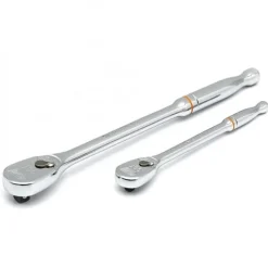 Gearwrench 2 Piece 1/4" & 3/8" Drive 90-Tooth Long Handle Teardrop Ratchet Set 81268T